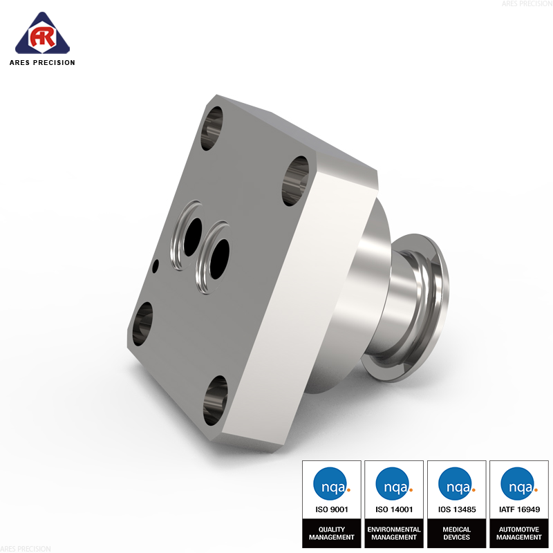 VCR金属垫片端面密封接头数控加工